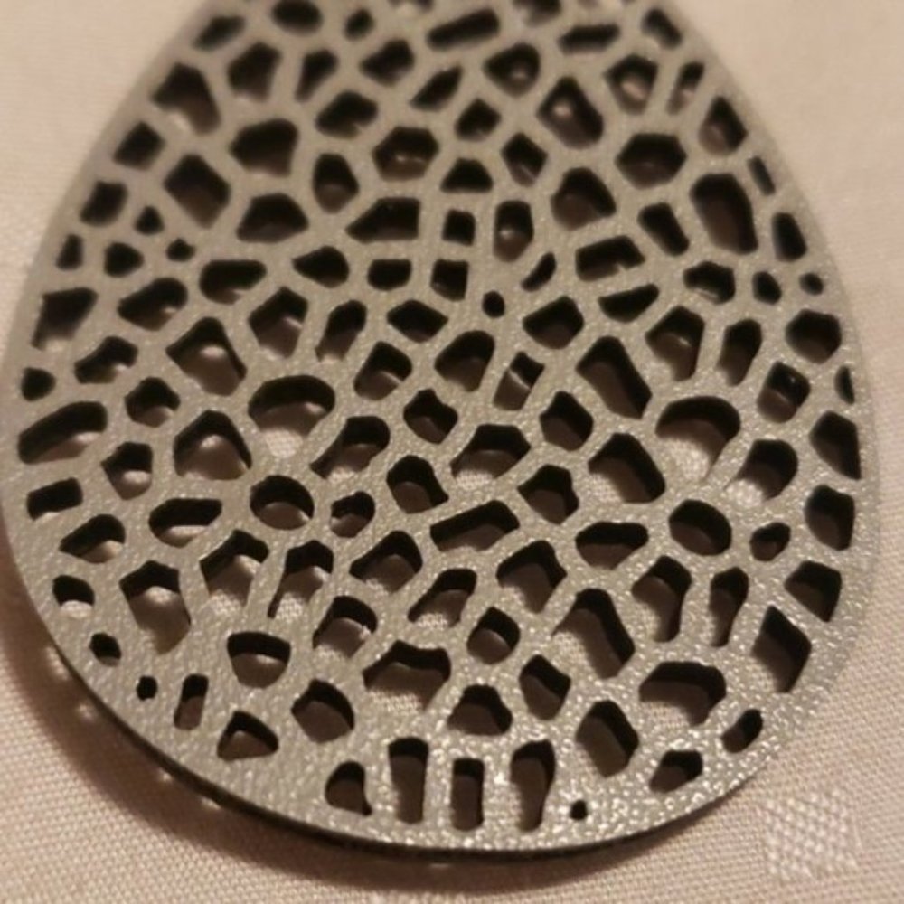 Leather Look Earrings - Picture 4 of 4